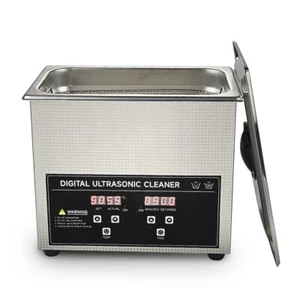 3L Ultrasonic Cleaner Stainless Steel Heated Cleaning Washing Ultrasound - Picture 1 of 10