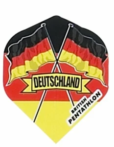 5 SETS OF GERMANY (DEUTSCHLAND) FLAGS DART FLIGHTS - Picture 1 of 1