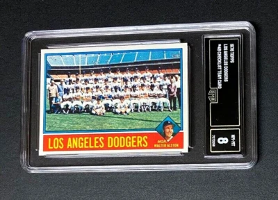 Чемпионы Мировой серии 1976 TOPPS DODGERS TEAM GMA 8 CgC - Изображение 1 из 2