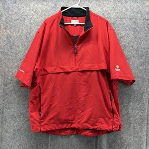 Cutter & Buck Sweater Men XL Red 1/4 Zip Sambuca Cup 2009 Branton Woods Jacket - Picture 1 of 13