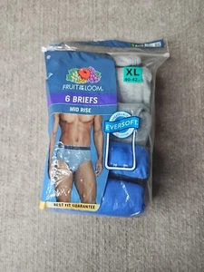 Fruit of the Loom Slip Uomo XL Mid Rise Confezione da 4 Eversoft Cotone Traspirante - Foto 1 di 2