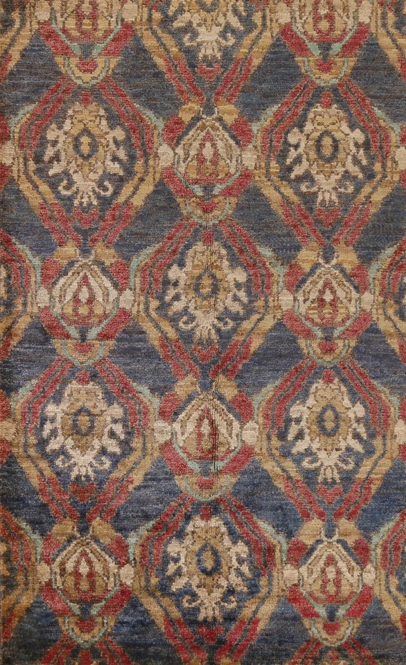 Geometric Oushak Oriental Transitional Area Rug Hand-knotted Home Decor 6'x8' - Image 1 of 4