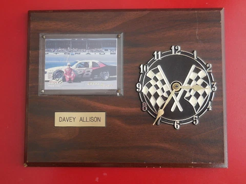 Davey Allison-Vintage wall clock NASCAR racing- Ramar Ind, Inc. 1984 Cover