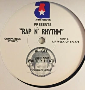 RADIO SHOW: RAP N' RHYTHM w/AL GEE 5/25/75 GUESTS: CAROL DOUGLAS & WALTER HEATH - Foto 1 di 4