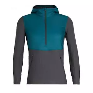Icebreaker Descender Hybrid Half Zip Hoodie (M) Poseidon / Monsoon - Picture 1 of 1