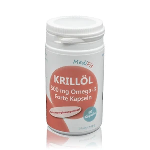 Krillöl 500mg Omega-3 Forte Kapseln (60 St. / 44g) - Bild 1 von 2