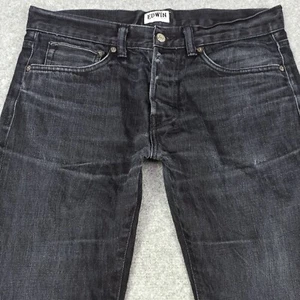 Edwin ED-80 Vaqueros Hombre 32 x 34 Cónico Entallado Fit Gris Oscuro Negro W32 - Imagen 1 de 16