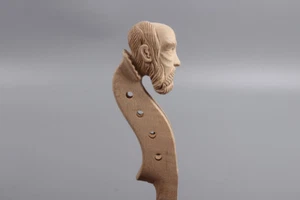 4/4 Violin Neck Carved old man maple violin Head Replacement Top grade #P3 - Picture 1 of 6