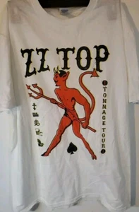 ZZ Top Tonnage Konzert Tour 2018 Devils Spades Band Iconic Texas Gr. L Large - Bild 1 von 6