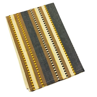 Toalla de cocina Park Designs Canyon negra marrón tostada de algodón a rayas Foto 1 de 3