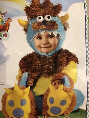 New Nwt Baby Infant Blue Monster 12-18 M Halloween Costume Incomplete - Image 1 of 3