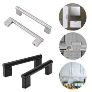 Stainless Steel T Bar Pull Handle Cabinet Door Kitchen Drawer Hardware 96-320mm - Picture 1 of 17