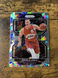 2021-22 Panini Prizm Silver Cracked Ice Nikola Jokic #32 Denver Nuggets - Picture 1 of 2