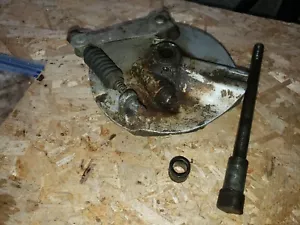 1971 Suzuki TS125 Enduro S301-1) front brake plate hub drum and axel - Picture 1 of 3