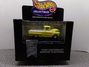 1998 Hot Wheels Collectibles 1958 Chevy Apache Fleetside Pickup original package