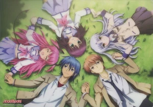 desk mat poster Angel Beats anime Nakamura Yuri Tachibana Kanade Tenshi Yui - Picture 1 of 2