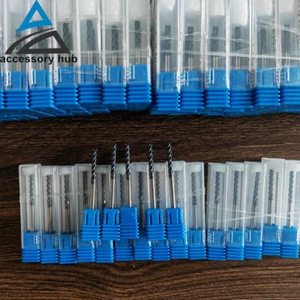5x 4 Flute 1/8" x 3/4" x 2-1/4" Solid Carbide Long End Mills TiALN Coated U.S.A - Picture 1 of 13