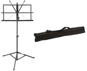 DIMAVERY Notenständer schwarz incl. Tragetasche, Notenpult Orchesterpult NEU - Bild 1 von 11