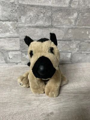 Ganz Tan Black Dog Plush Stuffed Animal Toy Pup 7" Small Size - Image 1 of 4