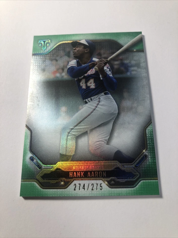 2020 Topps Triple Threads Hank Aaron Green #10 274/275 - Image 1 of 1