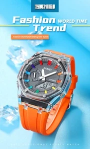 \\ SKMEI Waterproof Men Watch Countdown Stopwatch Led Light Electronic Movement - Imagen 1 de 21