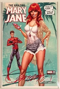 AMAZING MARY JANE #1 J SCOTT CAMPBELL SIGNED COA Variant 2019 Spider-Man NM NEW - Picture 1 of 2