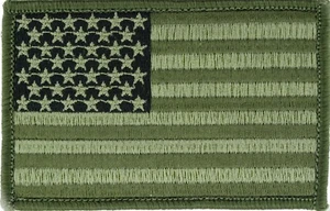 U.S.A. uniform flag patch (Green) Pack of 3 - Picture 1 of 1