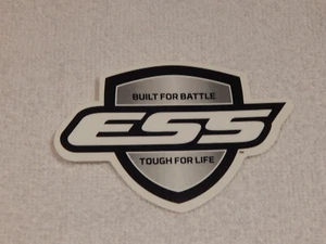 ESS BATTLE TACTICAL GEAR FIREARMS AMMO HUNTING RIFLE GUN STICKER DECAL  - Picture 1 of 1