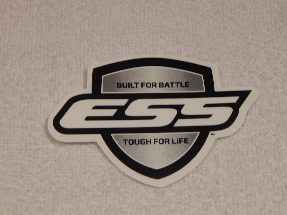 ESS BATTLE TACTICAL GEAR FIREARMS AMMO HUNTING RIFLE GUN STICKER DECAL  - Image 1 of 1