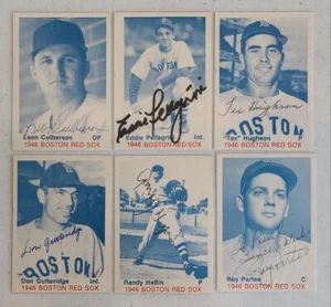 DON GUTTERIDGE SIGNED 1975 TCMA 1946 BOSTON RED SOX CARD DEC - Picture 1 of 1