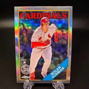 2023 Topps Chrome Nolan Gorman Rookie 1988 Topps Baseball #88BC-18 Cardinals - Picture 1 of 2