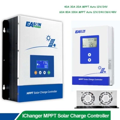 20A-100AMPPT Solar Laderegler für 12V 24V 36V 48V Solar Panel Controller Re - Bild 1 von 4