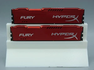 2x 4GB Kingston Hyper X Fury HX318C10FRK2/8 8GB DDR3 1866MHz PC3-14900U PC RAM - Bild 1 von 2