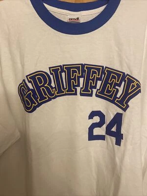 Ken Griffey Jr MLB Ringer Design T Shirt (New) Size XL  (Anvil) Seattle Mariners - Image 1 of 4