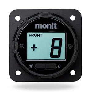 Monit Brake Bias Adjuster Dial Motorsport Race Rally - Black - Square Mount - Afbeelding 1 van 3