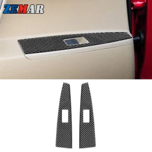 Pegatina de control de elevación de ventana trasera de fibra de carbono para Toyota Highlander 2008-13 - Imagen 1 de 10