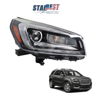 Headlight w/ LED Tube Projector Halogen Black Right Side For 13-2016 GMC Acadia - Bild 1 von 12