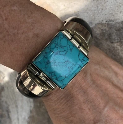 Nuevo Brazalete Brazalete Tara Mesa Turquesa y Hueso Negro Foto 1 de 4