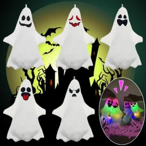 Plush Halloween Ghost Ornaments Ghost Decompression Funny Plush Doll - Picture 1 of 9