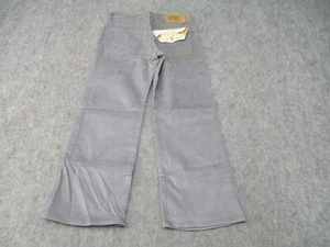 VINTAGE Levis Pants Boys 29x25 Gray Corduroy Saddleman Bootcut Jean 916-1555 - Picture 1 of 11