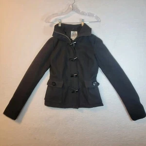 Hydraulic Pea Coat Damen Jacke schwarz Knopfleiste/Reißverschluss Größe XS - Bild 1 von 14