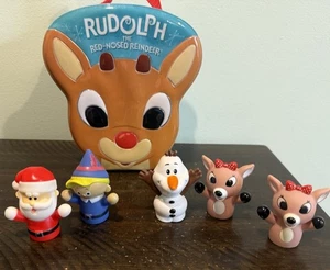 Fisher Price Little People olaf & finger puppet santa, Hermie clarice Carry Bag - Picture 1 of 15