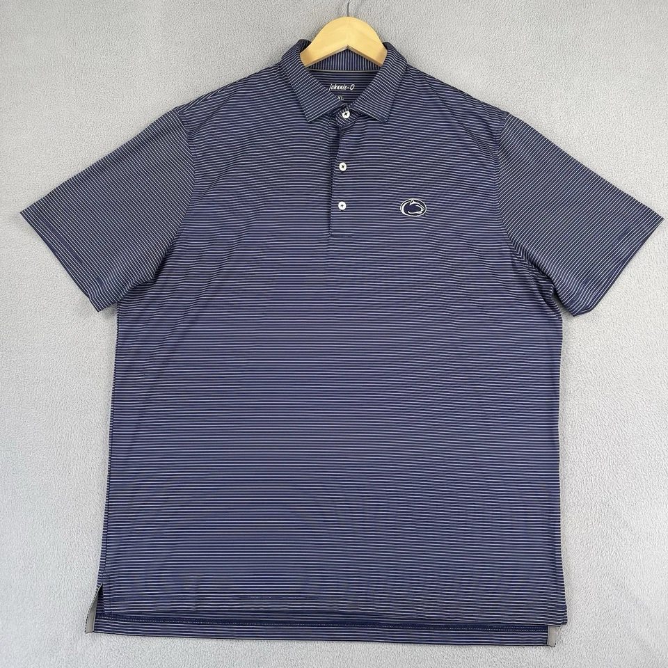 Penn State University Johnnie O Polo Para Hombre XL Azul Golf Nittany Lions NCAA Foto 1 de 4