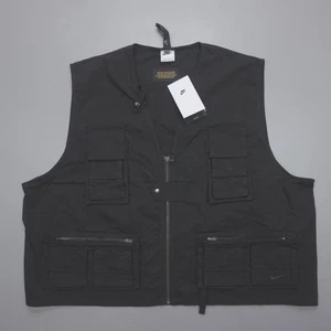 Nike Life Utility Vest Gilet Cargo Black FN3214-010 Men's Classic Fit Size XL - Picture 1 of 7
