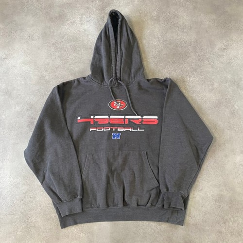 VETEMENTS NFL SanFrancisco 49ers Felpa con Cappuccio Uomo Large Y2K Team Apparel Felpa Grigio