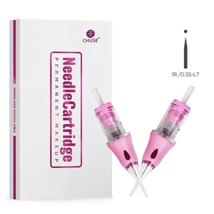 Agujas de tatuaje 1RL 0.35 maquillaje permanente trabajo en línea trazos de cabello ceja aguja - Imagen 1 de 13