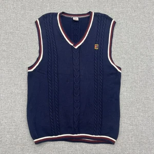 Vintage Nike Court Cardigan Sweater Rare Sleveless Shirt Vest Agassi Size XL - Picture 1 of 8