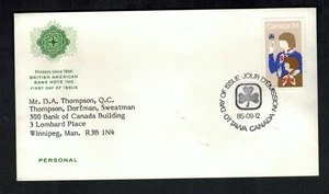 Canada #1062, 1985 34¢ Girl Guides, British American Bank Note Co cachet FDC - Picture 1 of 1