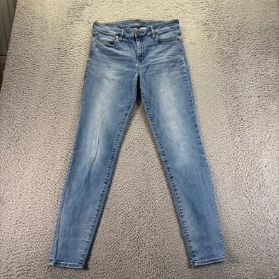 KUT Jeans Womens 10 Blue Light Wash Cotton Stretch High Rise Toothpick Skinny - Image 1 of 4