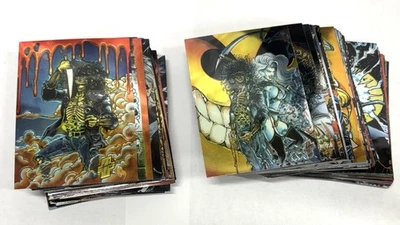 Evil Ernie Glow in the Dark Chromium Card Complete Set 1-100 - Lady Death - 1995 - Image 1 of 4